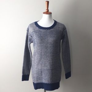 NWT Francesca Ayla Chevron Mohair Knit Sweater